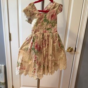 Dollcake Floral Cream and Pink Formal Dress